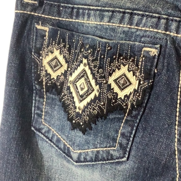 Miss Me NEW - Sz 28 - skinny jeans JW5416S3 - subtle rhinestone shine & deco - Picture 3 of 6